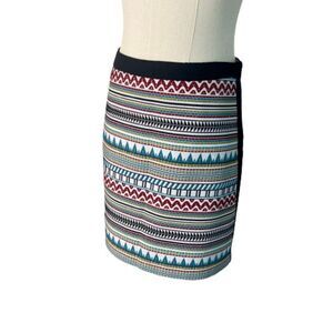 Koton Boho Mini Skirt Blue Green Size 8